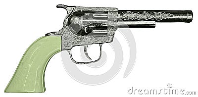 Cowboy Revolver Stock Photo