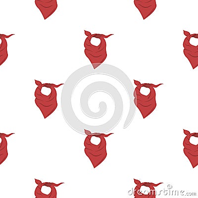 Cowboy scarf icon cartoon. Singe western icon from the wild west cartoon. Vector Illustration