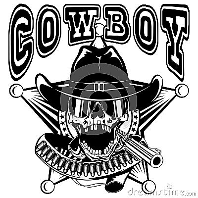 Cowboy star var 26 Vector Illustration