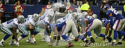 Cowboys Romo Offense Giants Defense Editorial Stock Photo