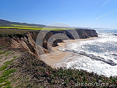 Cowell Ranch Beach Access View Stock Photo