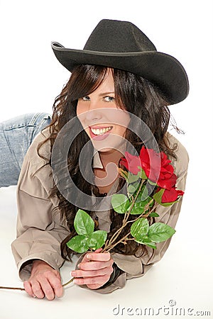 Cowgirl Stock Photo