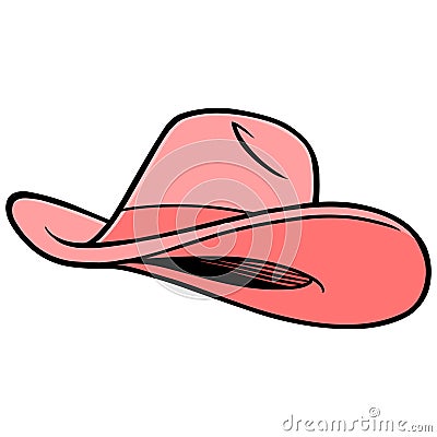 Cowgirl Hat Vector Illustration