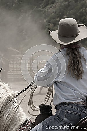 Cowgirl Teri Stock Photo