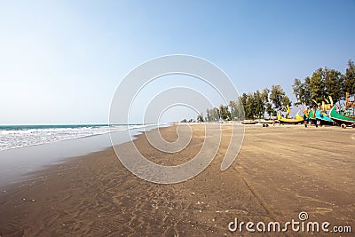 Cox`s Bazar - the longest sea beach in the world Stock Photo