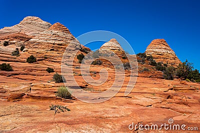 Coyote Buttes in the Vermilion Cliffs Arizona Stock Photo