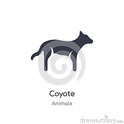 coyote icon. isolated coyote icon vector illustration from animals collection. editable sing symbol can be use for web site and Vector Illustration