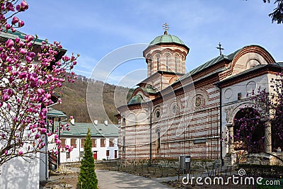 Cozia Monastery, Valcea Romania Stock Photo