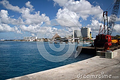 Cozumel waterline, Mexico Stock Photo