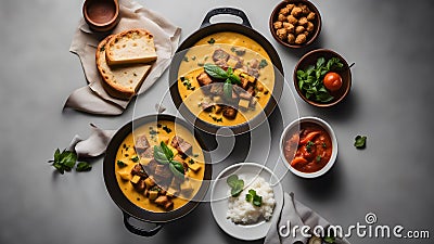 Savory Soups and Hearty Broths Stock Photo