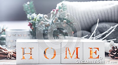Cozy home decoration Stock Photo