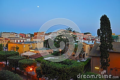 Cozy evening in the Italian town Stock Photo