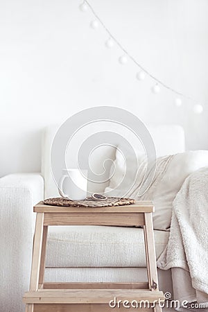 Cozy interior details Stock Photo