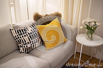Cozy interior home design. Stock Photo