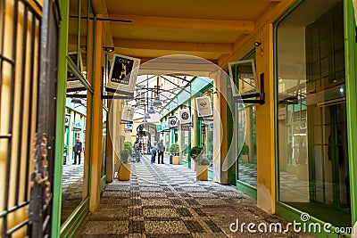 Cozy narrow street in the old town of Prague. Architecture of old Europe Editorial Stock Photo