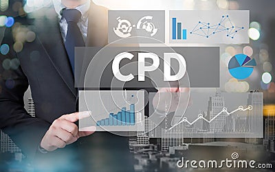 CPD Continuing Professional Development Stock Photo