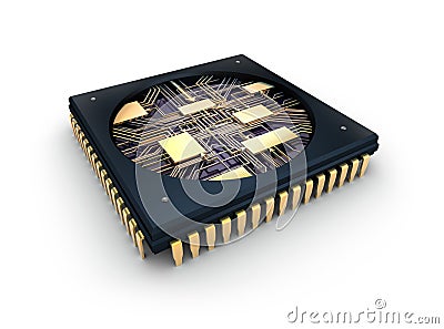 CPU Comuter chip Stock Photo