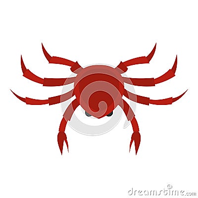 Crab icon isolated Vector Illustration