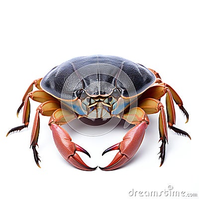 Crab isolated on white background Cartoon Illustration