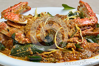 Crab Masala Stock Photo