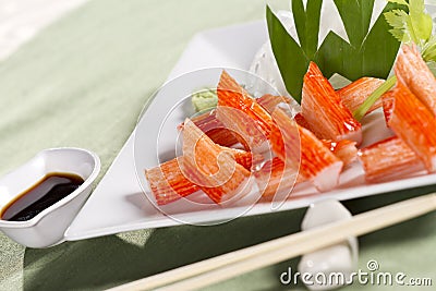 Crab stick set Stock Photo