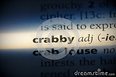 Crabby Stock Photo