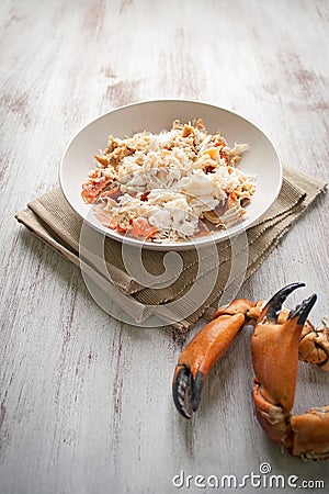 Crabmeat Stock Photo