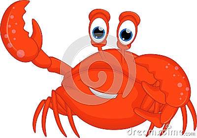 Crabs cartoon for you design Stock Photo