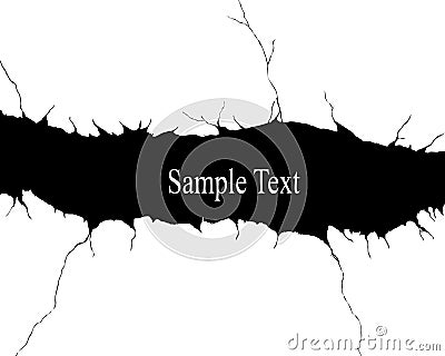 Cracked Vector Illustration