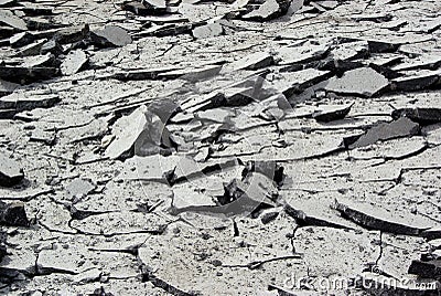 Cracked asphalt Stock Photo