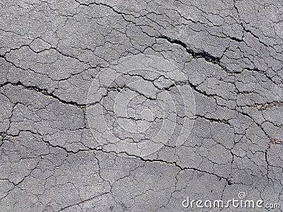 Cracked asphalt Stock Photo