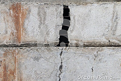 Cracked Cement Plane Stock Photo