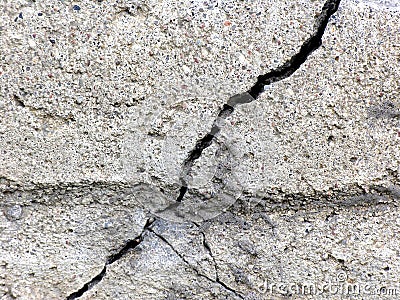 Cracked concrete Stock Photo