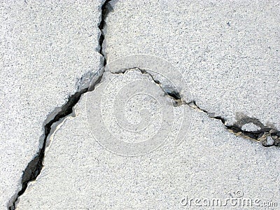 Cracked Concrete Stock Photo