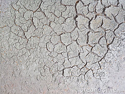 Cracked crust of dried silt. Global warming and the greenhouse effect. Regulation and control of carbon dioxide emissions. Paris Stock Photo