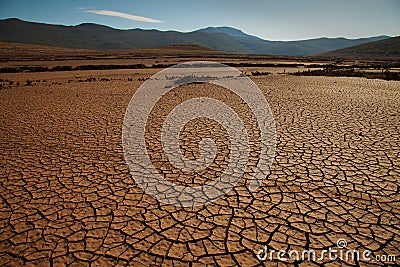Cracked drought land Stock Photo