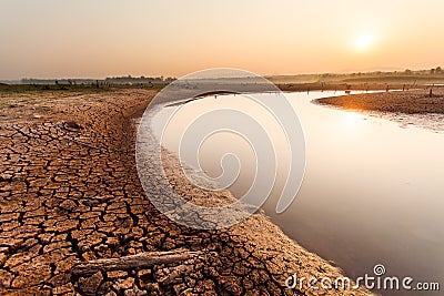 Cracked dry land without water.Abstract background Stock Photo