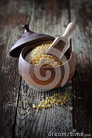 Cracked durum wheat or bulgur Stock Photo