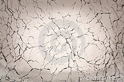 Cracked Glass Background Stock Photo