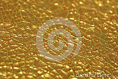 Cracked golden paint on canvas macro background high quality fifty megapixels prints Stock Photo