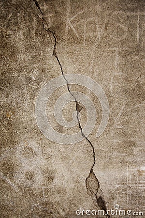 Cracked Grunge Cement Stock Photo