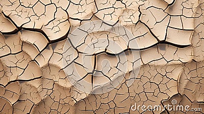 Cracked mud sand texture in a desert flood plain background wallpaper mud cracks. Stock Photo