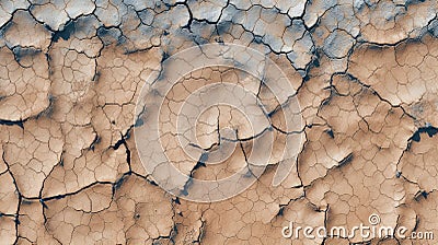 Cracked mud sand texture in a desert flood plain background wallpaper mud cracks. Stock Photo