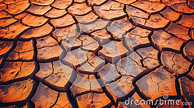 Cracked mud sand texture in a desert flood plain background wallpaper mud cracks. Stock Photo