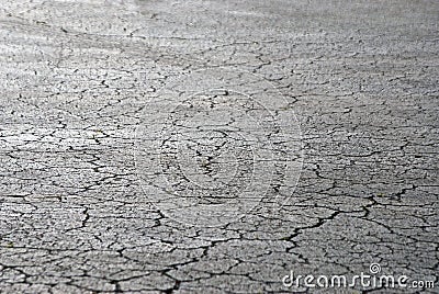 Cracked pavement Stock Photo