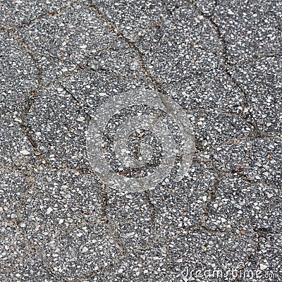 Cracked pavement Stock Photo