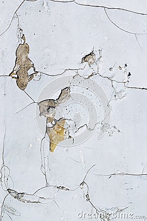 Cracked plaster wall Stock Photo