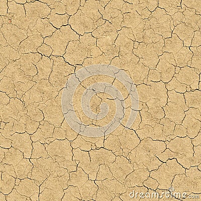 Cracked Soil. Seamless Texture. Stock Photo