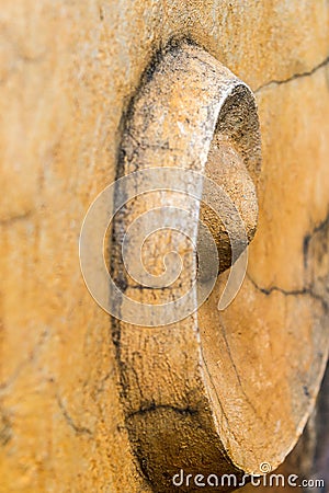 Cracked spiral statue Stock Photo