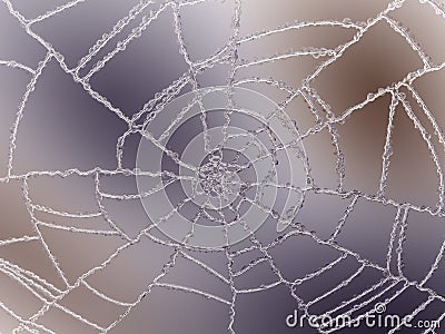 Cracked and Splitted glass with colorful gradient light Stock Photo